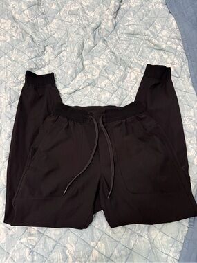 Black Drawstring Jogger Pants